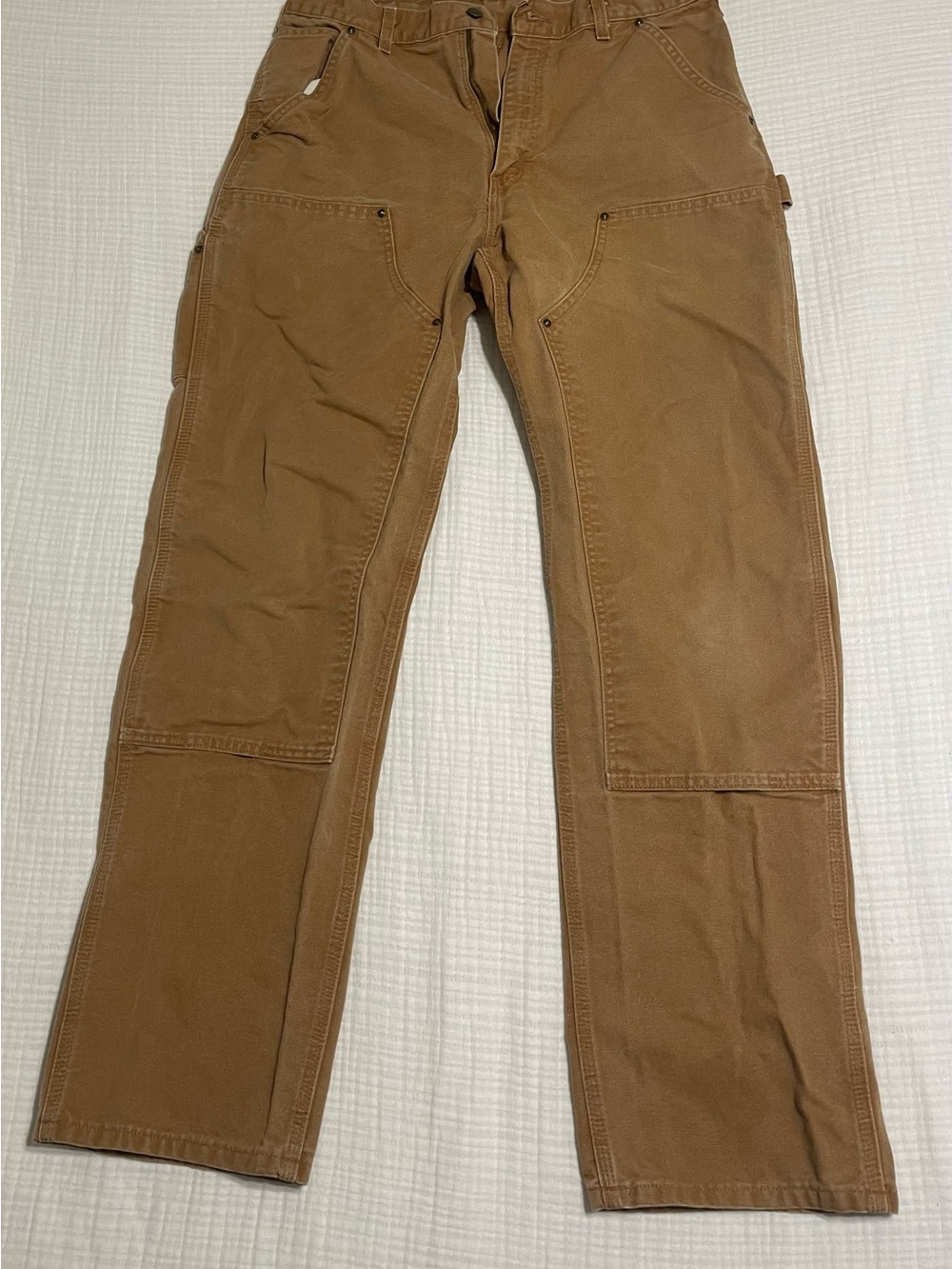 Carhartt B136 BROWN Original Dungaree Fit double-knee pants